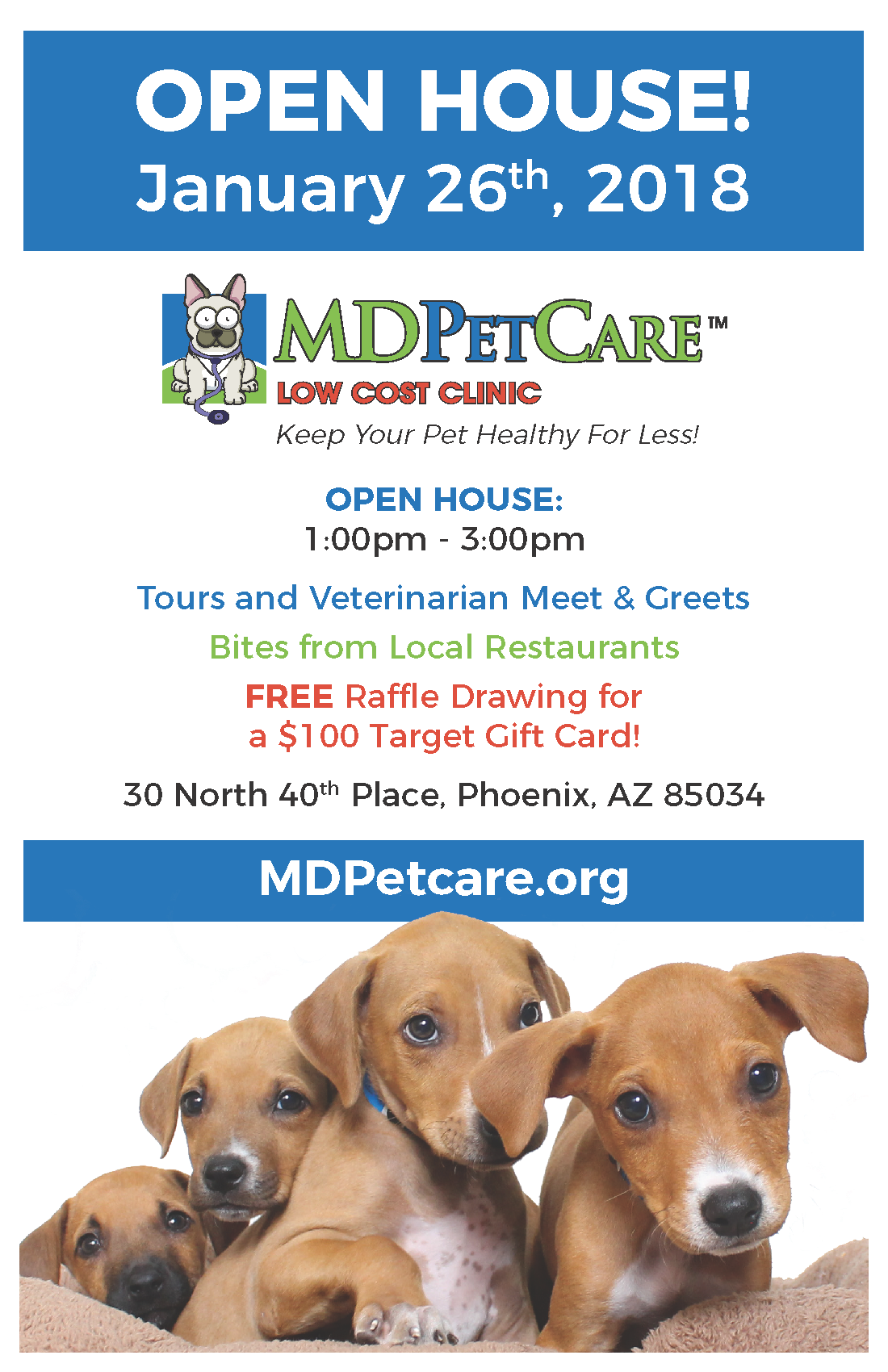 MD PetCare Open House | Arizona Animal Welfare League